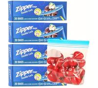 KAHEIGN 120 Pezzi Sacchetti per Alimenti da Congelatore, Piccoli Sacchetti con Chiusura Lampo a Doppia Tenuta Sacchetti Riutilizzabili con Fondo Allargato per Frutta Sandwich Verdure Carne Spuntini