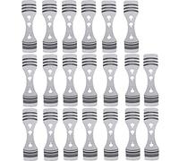 KAHEIGN 20 Pezzi Dispositivo Supporto Candela Metallo Stoppini, Argento