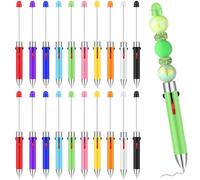KAHEIGN 20 Pezzi Penne Perline in Plastica, 15CM Penna a Sfera Multicolore 4 In 1 Penna Roller con Inchiostro Penna a Punta Spessa 0,7mm per Bambini Studenti Ufficio Scuola Forniture (10 Colori)
