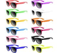 KAHEIGN 24 Pezzi Occhiali da Sole per Bambini Neon, 12 Colori Occhiali da Sole per Bambini Sfusi Occhiali da Sole da Spiaggia con Protezione UV400 per Estate Spiaggia Piscina Festa (13CM x 4CM)