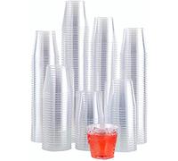 KAHEIGN 300Pz Bicchierini da Colpo in Plastica, 30ml Tazze Da Dessert Rotonde Tazza Trasparente Per Antipasto Semifreddo Bicchieri Da Portata Riutilizzabili Per Mousse Budino Whisky Jello (4,3 x 4cm)