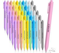 KAHEIGN 50 Pezzi Penne a Sfera Ispiratrici, 14CM Macaron Penna a Frasi Motivazionali Penne Stilo a Scatto Inchiostro Nero per Donna Uomo Capo Ufficio Scrivania Forniture Regali (10 Stili Positivi)