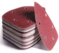KAHEIGN 60 Pezzi Fogli Abrasivi Per Dettagli Del Mouse, 5 Fori Tampone Per Levigatrice A Strappo Assortiti 40/60/ 80/120/ 180/240 Grane Carta Vetrata Per Topi Per 140mm Levigatrice, (14cm x 9cm)