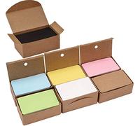 KAHEIGN 700 Pz Carte Di Carta Kraft, 7 Colori Kraft Vuoto Scheda Messaggio Biglietti Da Visita Carta Di Parole Di Vocabolario Schede Carte Regalo Fai Da Te