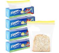 KAHEIGN 80 Pezzi Sacchetti per Alimenti da Congelatore, Medie Sacchetti con Chiusura Lampo a Doppia Tenuta Borsa Riutilizzabili con Fondo Allargato per Frutta Sandwich Verdure Carne Spuntini