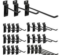 KAHEIGN Ganci da parete robusti da 10 cm/15 cm/20 cm, doghe in acciaio, staffe per scaffali, ganci per pannelli, lavagne, griglia, per garage, stoccaggio, negozio, vendita al dettaglio, espositore