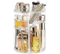 KAHEIGN Organizer per Trucco Rotante a 360°, Supporto per Cosmetici Regolabile in Acrilico 8 Strati di Grande Capacità Portaoggetti per Trucco ProfumoRossetto Costumista Bagno (Chiaro Diamante)
