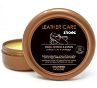 Kahns Trade Leather Care Shoes Trasparente - Crema Lucida specialmente per la cura delle scarpe in pelle - Balsamo Cuoio Neutro per pelli lisce - con Cera d'api - 150 ml