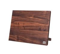 KAI blocco portacoltelli magnetico da appoggio in noce - Legno premium - Spazio per 6-8 coltelli - Dimensioni 34 x 14 x 26,5 cm - Supporto magnetico per coltelli