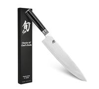 Kai Europe Küchenmesser SHUN Kochmesser 10 Zoll 25.5 cm Kai Classic DM-0707-Coltello da Cucina, Lama 25,5 cm, Acciaio Inossidabile, Nero, Lunghezza: 37,2 cm, One Size