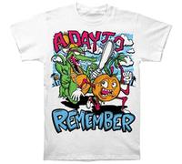 KAI KOU SONG ZI A Day To Remember Men's Orange You Glad T Shirt White 3XL