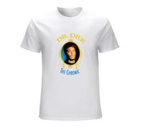 KAI KOU SONG ZI Dr.Dre The Chronic T-Shirt Graphic Tee for Men White M