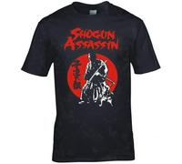 KAI KOU SONG ZI Inspired By Shogun Assassin Lone Wolf & Cub T-Shirt Black L