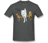 KAI KOU SONG ZI Longrvea Men's Anime Wolf's Rain Characters T Shirts Grey XL