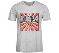 KAI KOU SONG ZI Loudness Thunder in The East Sport T Shirt for Men Crew Neck Grey S
