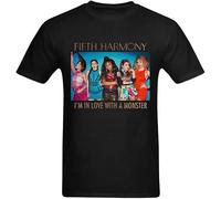 KAI KOU SONG ZI Men's Fifth Harmony Goup Members T Shirt Black M