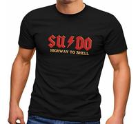 KAI KOU SONG ZI Mens T-Shirt su Do Highway To Shell Word Game Gift for It Expert Black M