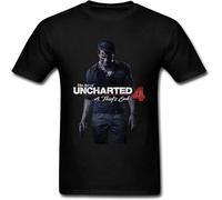 KAI KOU SONG ZI Opand Uncharted 4 A Thief's End Game Mens T-Shirts Black M