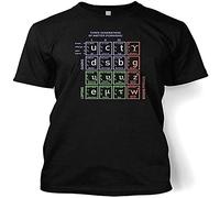 KAI KOU SONG ZI Standard Model of Particle Physics T-Shirtcience Geek Black XL