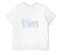 KAI KOU SONG ZI The Kinks T-Shirt Graphic Men's Tee Top Graphic Unisex Basic Short Sleeve Cotton White 3XL