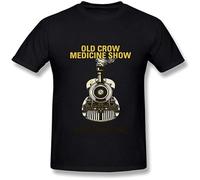 KAI KOU SONG ZI Yyegf5500Men's Tshirts Old Crow Medicine Show Black L