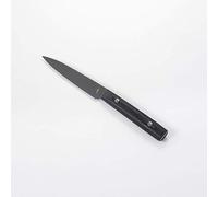 KAI Michel BRAS Quotidien Coltello multiuso No.2 con lama da 12 cm - lama multiuso rivestita in titanio in acciaio A8 - legno Pakka nero - Made in Japan