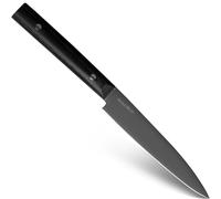 KAI Michel BRAS Quotidien Coltello multiuso No.3 con lama da 15 cm - lama multiuso rivestita in titanio in acciaio A8 - legno Pakka nero - Made in Japan