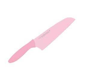 KAI Pure Komachi 2 Santoku 15 cm lunghezza lama - acciaio al carbonio inossidabile 53 HRC - rivestimento antiaderente con manico in polipropilene - colore litchi - coltello da cucina giapponese