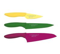 KAI Pure Komachi 2 set di coltelli da cucina 3 pezzi - Coltello per verdure lunghezza lama 15 cm, Coltello multiuso lunghezza lama 15 cm, Coltello da officina lunghezza lama 10 cm