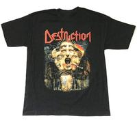 KAI RUI LI Destruction all Hell Breaks Loose Mens Shirt Thrash Band Nuclear Blast Size S