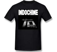 KAI RUI LI Indochine Central Tour 2021 Men's Basic Short Sleeve T-Shirt Funny R145 Tees Size S