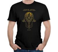 KAI RUI LI Men's Myrath Legacy Tales of The Sands Band Round Neck Short Sleeves T Shirts Size L