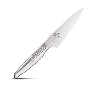 KAI Seki Magoroku Shoso coltello multiuso piccolo 12,0 cm lunghezza lama - acciaio inossidabile 5CR15MoV 56 (±1) HRC - affilatura convessa - manico in acciaio inossidabile 18-8 con motivo a rombi