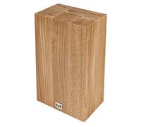 KAI Shun blocco portacoltelli tradizionale Cube in legno - Qualità premium in faggio - Spazio per 5 coltelli - 15,5 x 10 x 25 cm - 3,0 cm x 0,5 cm (3x), 5,5 cm x 0,5 cm (1x), 4,8 cm x 0,5 cm (1x)