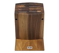 KAI Shun blocco portacoltelli tradizionale in legno - Qualità premium in noce - Spazio per 8 coltelli, smontabile per la pulizia - Dimensioni 31 x 18 x 34 cm