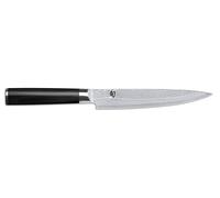 KAI Shun Classic coltello da carne giapponese 18 cm lunghezza lama - Coltello damasco 32 strati nucleo VG MAX - 61 (±1) HRC - Manico in legno di Pakka - Made in Japan - Coltello da arrosto forgiato