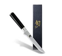 KAI Shun Classic coltello da disosso giapponese 15 cm lunghezza lama - Coltello damasco 32 strati nucleo VG MAX - 61 (±1) HRC - Manico in legno Pakka - Made in Japan - Coltello da macellaio forgiato