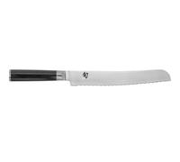 KAI Shun Classic coltello da pane giapponese 23 cm lunghezza lama - coltello damasco 32 strati nucleo VG MAX - 61 (±1) HRC - manico in legno di pakka -coltello seghettato per pane forgiato