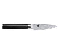 KAI Shun Classic coltello da ufficio giapponese 9 cm lunghezza lama - Coltello damasco 32 strati nucleo VG MAX - 61 (±1) HRC - Manico in legno di Pakka - Made in Japan - Coltello da verdura