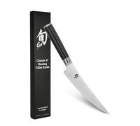 KAI Shun Classic Gokujo coltello da disosso 16,5 cm lunghezza lama - coltello damasco 32 strati nucleo VG MAX - 61 (±1) HRC - manico in legno di pakka - coltello da carne giapponese forgiato