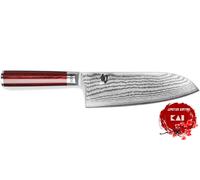 Kai : Shun Classic Red Santoku : coltello santoku 19cm lama damasco lim. edition