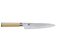 KAI Coltello universale Shun Classic White 15 cm - Damasco 32 strati VG-MAX, 61 HRC, manico Pakka