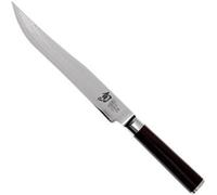 KAI Shun Classic coltello da carne giapponese lunghezza lama 20 cm - Coltello damasco 32 strati nucleo VG MAX - 61 (±1) HRC - Manico in legno Pakka - Made in Japan - Coltello da affettare forgiato