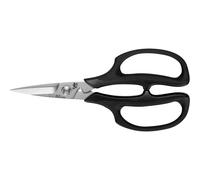 KAI Shun forbici da cucina giapponesi per erbe, nere con una lunghezza totale di 19 cm - lama 5 cm - forbici per erbe di qualità premium per cucina