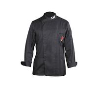 Kai Shun Giacca da cuoco, cucina, Giacca da cuoco poliyester/cotone, nero, da uomo, taglia M, 43070350