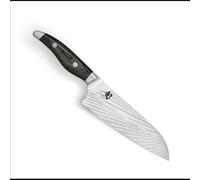 KAI Shun Nagare Coltello da cucina 20 cm lunghezza lama - 72 strati di acciaio damasco VG 2 & VG 10 lama a doppio nucleo - Pakkawood grigio-nero - Fatto a mano in Giappone - Coltello da chef forgiato