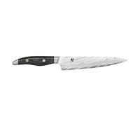 KAI Shun Nagare coltello multiuso lunghezza lama 15 cm - 72 strati di acciaio damasco VG 2 e VG 10 lama a doppio nucleo - legno Pakka grigio-nero - piccolo coltello da cucina forgiato stretto