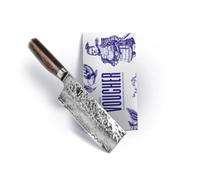 KAI Shun Premier TDM-1742 - Coltello Tim Mälzer Nakiri, 14 cm, con certificato abrasivo, in acciaio damascato VG-MAX con martello Tsuchime