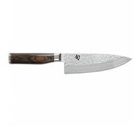 KAI Shun Premier Tim Mälzer coltello da cucina giapponese 15 cm lunghezza lama - nucleo VG-MAX 61 HRC, 32 strati di damasco lucidato a specchio - legno Pakka con venature marrone medio