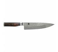 KAI Shun Premier Tim Mälzer coltello da cucina giapponese con lama di 20 cm - Nucleo VG-MAX 61 HRC, 32 strati di damasco lucidato a specchio - Manico in legno Pakka con venature marrone medio